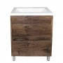 Qubist Dark Oak Free Standing 600 Cabinet Only